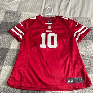 Nike Women's 49ers #10 Jimmy Garoppolo jersey Size Large